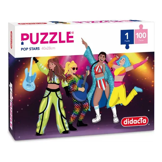 Puzzle Pop Stars 100 Piezas Didacta Mundo Magico
