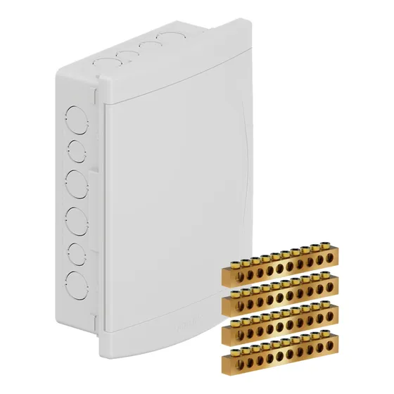 Quadro Distribuição Emb. Disjuntores 12/16 Barramento Tigre