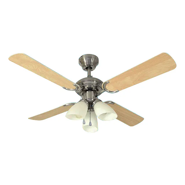 Ventilador De Techo James 3luces Aspas De Madera Vt21
