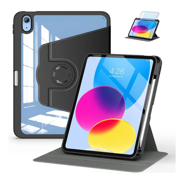 Funda Para iPad 10ª Gen 10.9   Ranura Pencil Gira 360º Smart