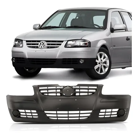 Parachoque Dianteiro Gol Parati Saveiro G4 2006 A 2014 Preto