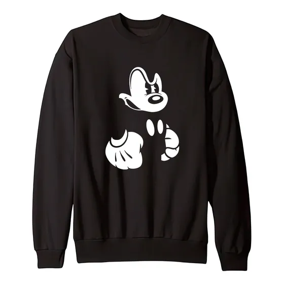 Buzo Cuello Redondo Mickey Estampado Unisex Algodón Y Friza