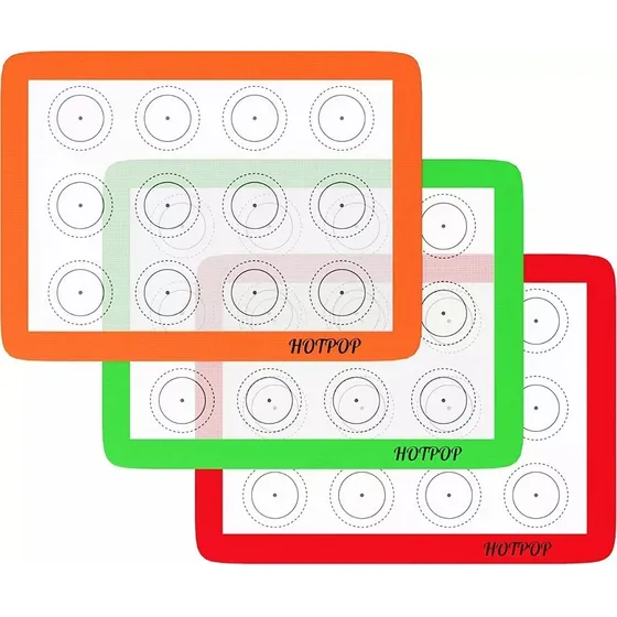 Tapetes Silicone Hornear Galletas 21.59 X 27.94cm. Set De 3.