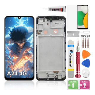 Pantalla Para Samsung A24 4g A245f A245m Con Marco Incell Pantalla Para Samsung A24 4g A245f A245m Con Marco Incell