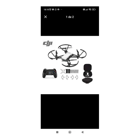 Dron Dji Tello Combo Con Protector, Control Y Maleta