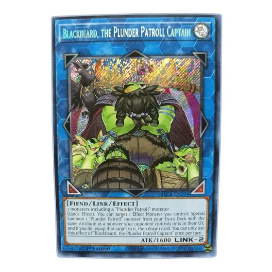 Yugi-oh! Blackbeard The Plunder Patroll Captain Blcr-en094 S