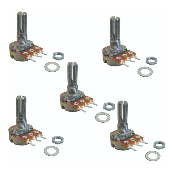 5 X Potenciômetro Linear L20 (20mm) Escolha Valor