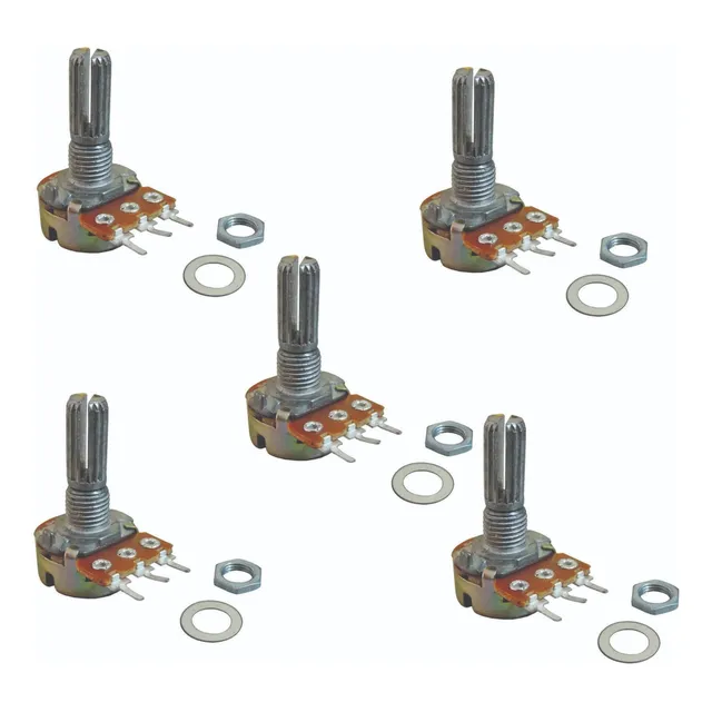 5 X Potenciômetro Linear L20 (20mm) Escolha Valor