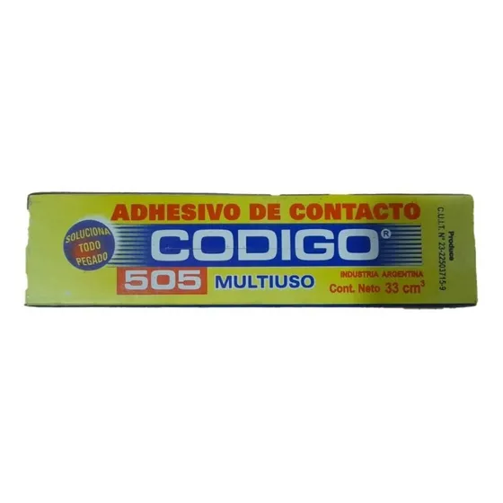 Adhesivo De Contacto Codigo 505 Multiuso Pomo 33 Cm3