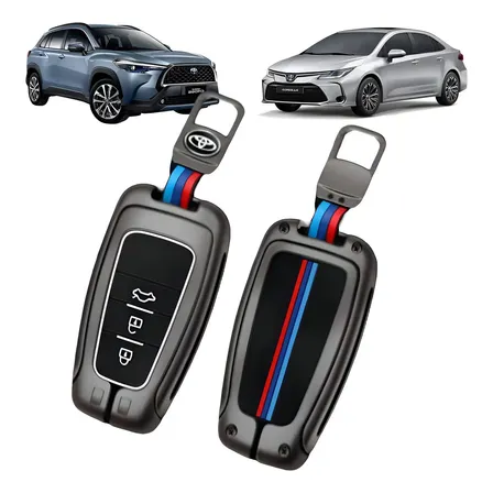 Capa Chave Chaveiro Metal Toyota Corolla Presença Premium