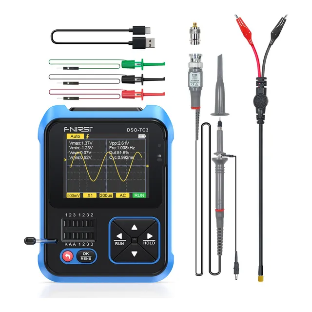 Osciloscopio Digital Portátil Generador Señal Téster 3 En 1