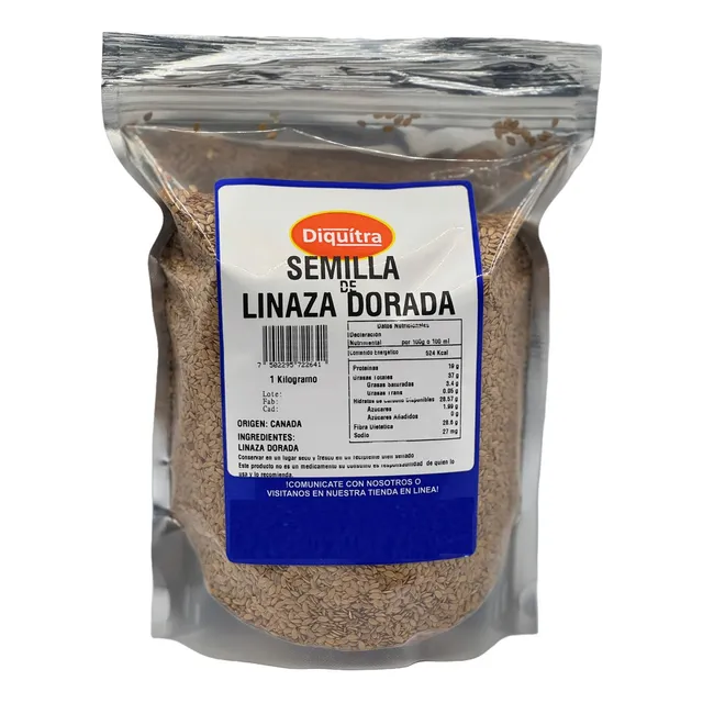 Semilla De Linaza Dorada Entera 1 Kilogramo