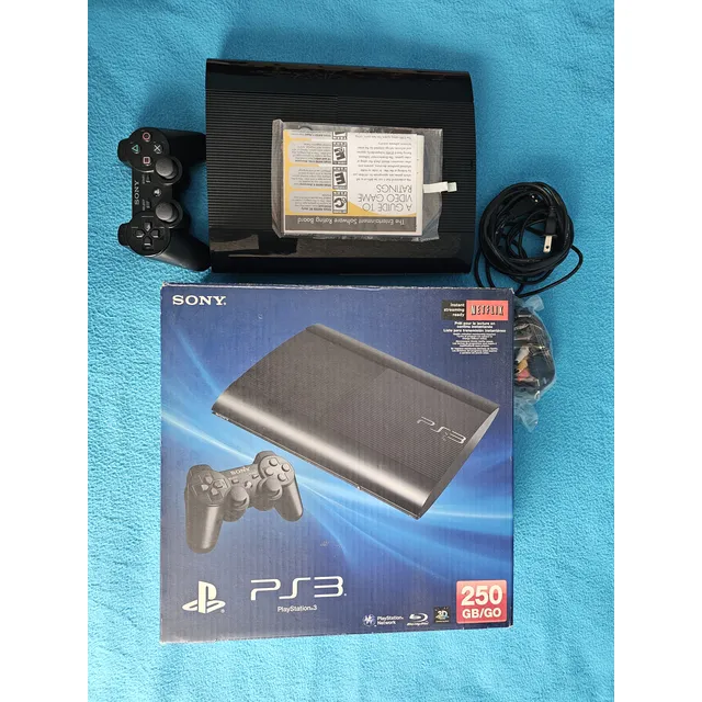 Sony Playstation 3 Slim 250gb Standard  Color Charcoal Black