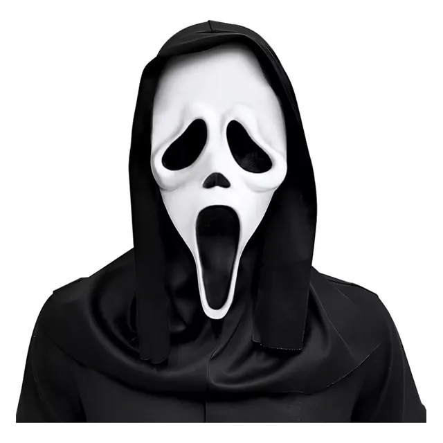 Sjrohe Mascara De Scream Máscara Ghost Face Scream Economic Jr Halloween Para Niños Mascara Blanca Mascaras De Halloween