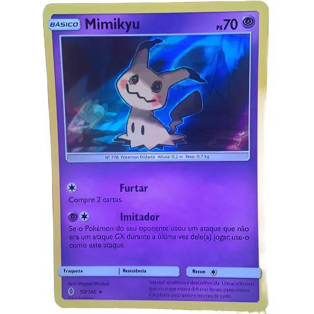 Pokemon Mimikyu Holofoil Sol E Lua Guardiões Ascendentes