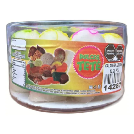 Calaveritas De Azúcar Dulce Típico Mexicano 20 Pzas