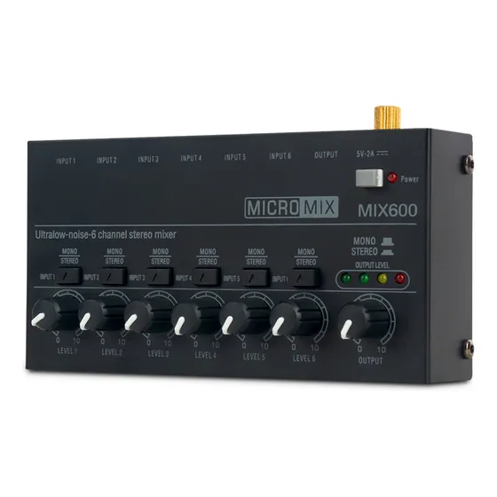 Mixer Mini Bass Stage Ou Teclados De Baixo Ruído Para Mixage