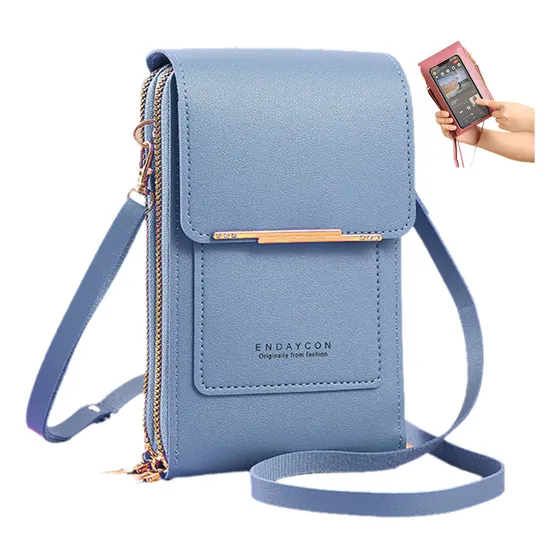 Bolso De Hombro De Piel Multiusos Para Mujer Touch Cellular