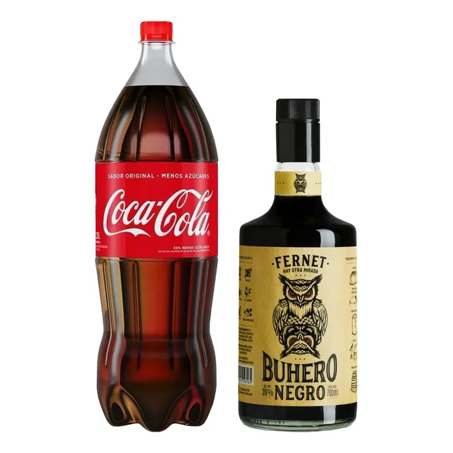 Fernet Buhero Negro 700ml + Coca Cola 2,25 Lts - Gobar®