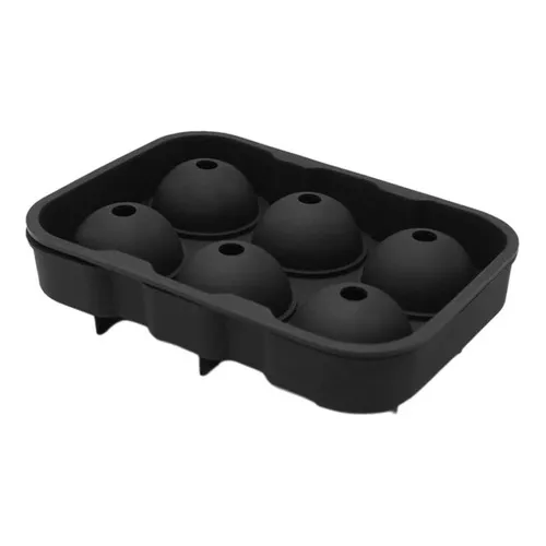 Cukin Hielera Silicona 6 bolas 4.5 cm fabricado en silicona color negro x unidad