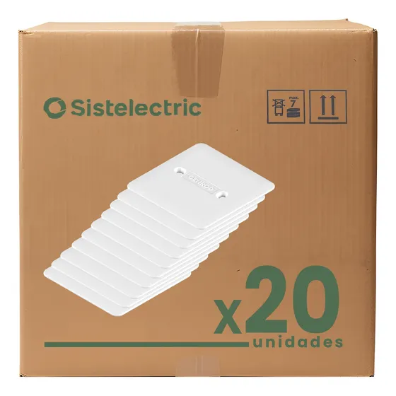 Tapa Ciega Genrod P/caja De Embutir Mignon 5x5 Pvc X20 U