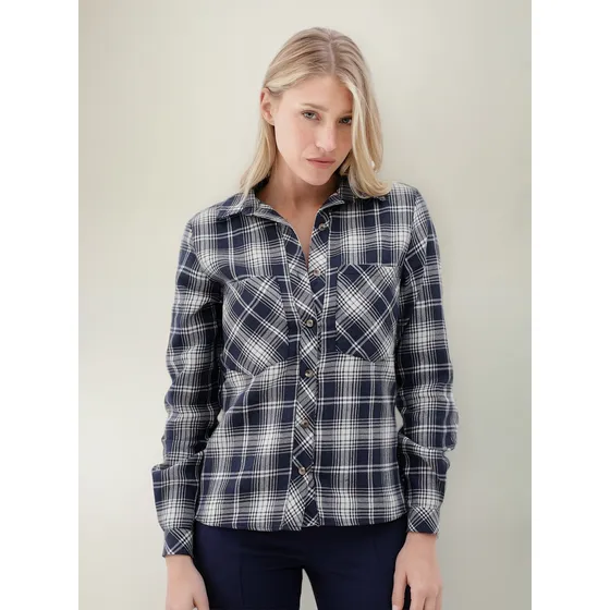 Camisa Mujer Cuadrille Mangas Largas Upminorista