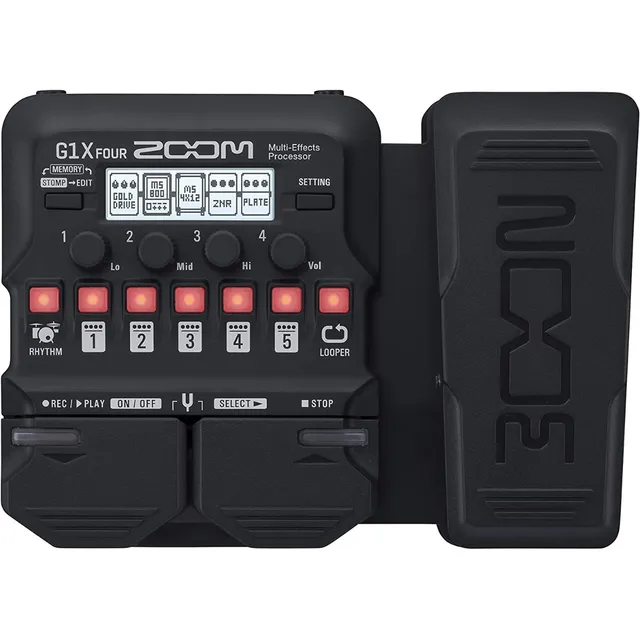 Pedal de efecto Zoom G1X Four negro