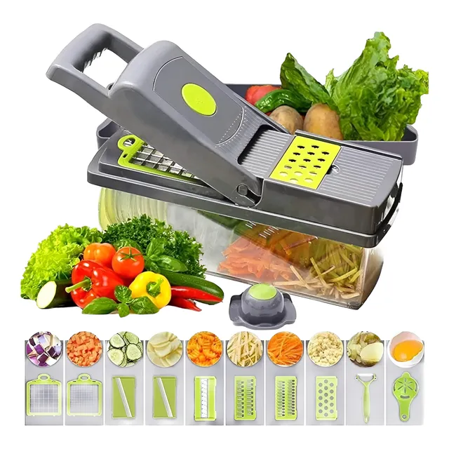 Cortador Rallador De Frutas Picador Verduras Manual Hogar Co