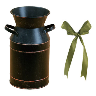 Cubo De Hierro Con Forma De Flor Y Hojalata, Cubo De Hierro Con Forma De Flor Y Hojalata,