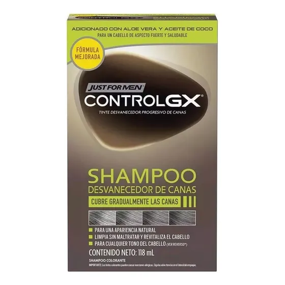 Shampoo Cubre Canas Hombre Natural Cabello Barba Y Bigote