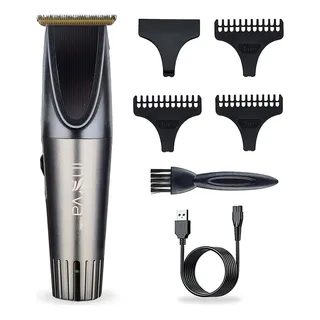 Maquina Cortar Cabelo Aparador De Pelos Profissional Inova Cor Cinza Maquina Cortar Cabelo Aparador De Pelos Profissional Inova Cor Cinza