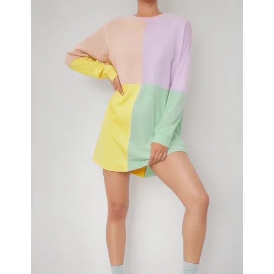 Sweater Tejido Largo Abrigo Dress Vestido Buzo