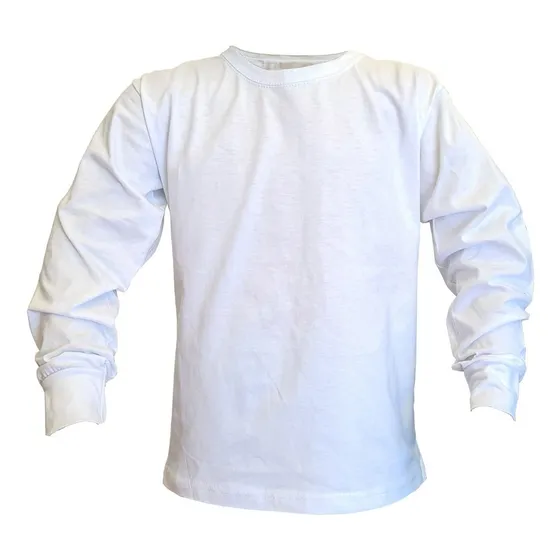 Remeras Manga Larga Camiseta Algodón Peinado 24/1 Niños