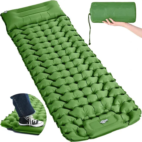 Para Cama Inflable Individual For Acampar Con Almohada