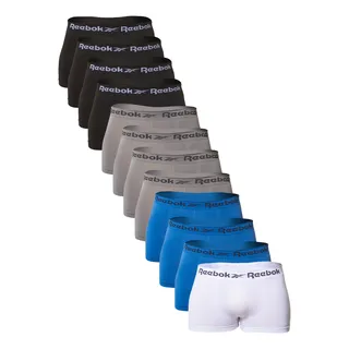 Kit 12 Cuecas Boxer Classic Microfibra Reebok Kit 12 Cuecas Boxer Classic Microfibra Reebok