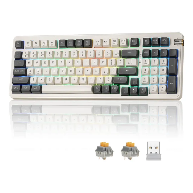 Teclado Mecánico Darkflash Df98 Tri-modo Rgb Antighosting