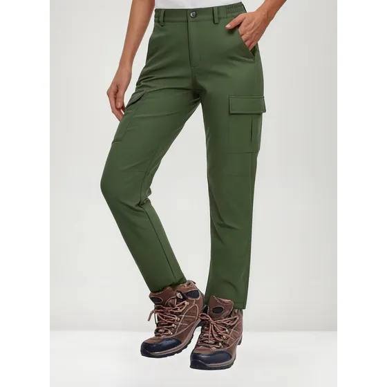 Pantalon Sofshell Dama Cargo