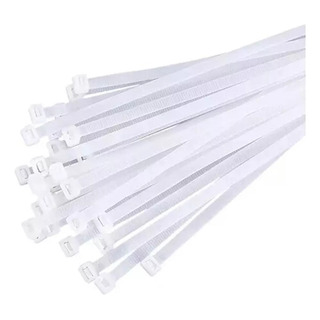 100 Unidades Amarras Plasticas Blancas 4,8 Mm X 200 Mm 100 Unidades Amarras Plasticas Blancas 4,8 Mm X 200 Mm