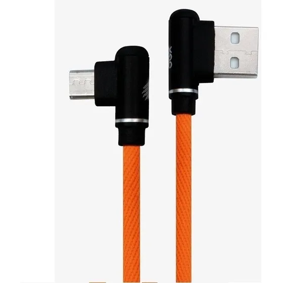 Cabo De Dados Oex Game Lash 90º Micro Usb 1mt C30 Laranja