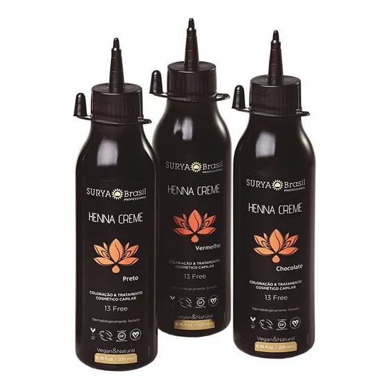 Tinta Henna Crema Profesional Surya 200 Ml Chocolate Profesi