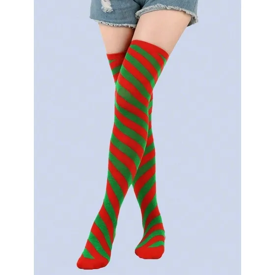 Medias A Rayas Sobre La Rodilla Knee Socks Cosplay Aesthetic