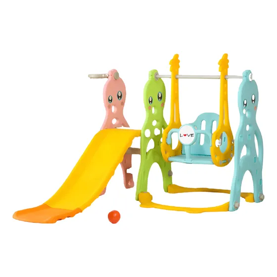 Tobogan Hamaca Mini Parque Basquet Pelota Pulpo Niños Love 9