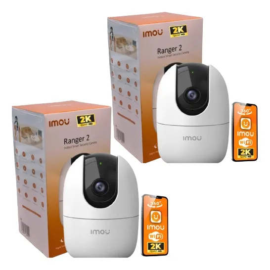 Kit De Seguridad 2 Cámaras Imou Ranger 3 Mpx + Micro Sd 128g