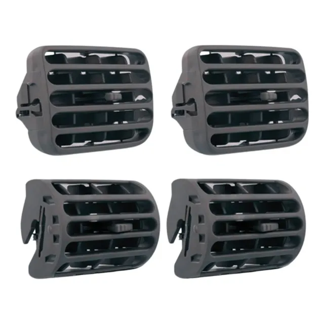 Jogo Difusores De Ar Preto Renault Clio 2001 A 2016 Kit 