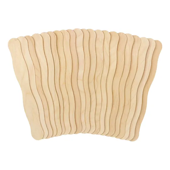 Palo De Madera Ondulada Para Manualidades, 20 Cm De Largo