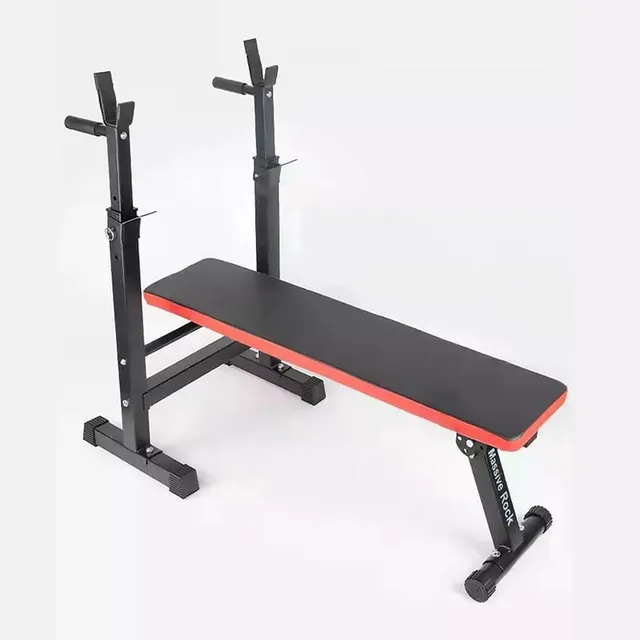 Banco De Pesas Multifuncional Reclinable Plegable Con Rack