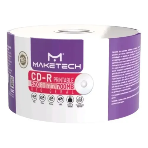 CDs graváveis Azo 4,7 Gb 16x Az Disco multimídia gravável