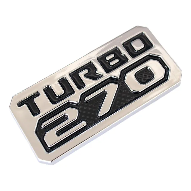Emblema Traseiro Turbo 270 Cromado Fiat Nova Toro 2022 2023