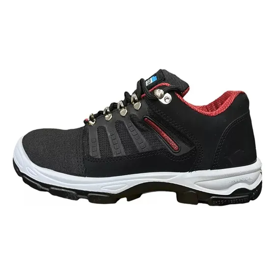Zapatilla Krypton Marca Ombu Punta De Acero Color Negro