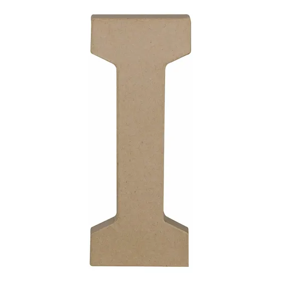 Papel Mache Alfabeto - Letra Serif I Diversion Para Decorar
